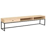 Nordic Furniture Group Regal mediabänk vitpigmenterad ekfanér 180 cm