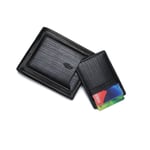 Quality Leather Wallet Mens Black Money ID With Detachable Card Holder Sim Slot