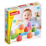 Quercetti -Quercetti-4141 MOMY Soft, Jeux de Construction en Plastique Souple pour la Petite enfance, 12 pièces, Multicolore