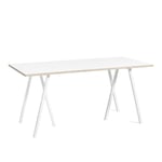 HAY - Loop Stand Table - White - 160 x 77,5 cm - Matbord - Leif Jørgensen - Vit - Metall/Trä