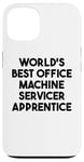 Coque pour iPhone 13 Meilleur apprenti de service de machine de bureau au monde