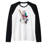 Suicide Squad Harley Quinn Bat at You Raglan Baseball Tee