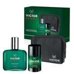 Parfum pour Homme VICTOR Original EDT 100ml Fabriqué en Italie + Déodorant Stick