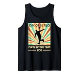 One of us two plays better than you Frisbee Disc Golf Tank Top