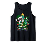 African American Santa claus Ugly Christmas Pajamas 2021 Tank Top