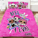 Double Bed Official Lol Surprise Duvet Cover Set & LOL Cushion Girls Gift Idea