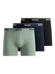 BOSS Logo Waistband Stretch Cotton Boxer Briefs, Pack of 3, Open Miscellaneous