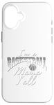 Coque pour iPhone 16 Plus Southern Moms Cadeau de basket-ball fantaisie pour femme Gris et blanc