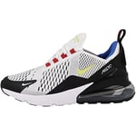 Nike Air Max 270 GS Baskets, Blanc et Noir, 38 EU