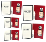 5 x 1ml GIVENCHY L'INTERDIT Eau de Parfum Spray Vials Samples Mini Women