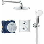 Set de douche encastré GROHE Tempesta 210 GROTHERM Chromé - 34729000