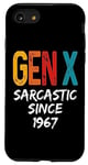 Coque pour iPhone SE (2020) / 7 / 8 Gen X Sarcastic Since 1967 Sarcasm Generation X Humour Funny