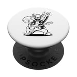 Squirrel jouant de la guitare rock and roll hommes femmes rock band PopSockets PopGrip Adhésif