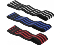 SportVida Hip Band SV-HK0366 different resistance levels in a set multicolored 3 pcs.