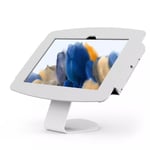 COMPULOCKS Galaxy Tab A8 10.5" Space Enclosure Core Counter Stand or Wall Mount monteringssett - 45° synsvinkel - for nettbrett - hvit