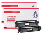 TONER CF230X CF230X Noir x 2 Compatible pour HP-NOPAN-INK P LaserJet Pro MFP M227fdn P LaserJet Pro MFP M227fdw P LaserJet M203d P LaserJet M203dn P LaserJet M203dw P LaserJet Pro MFPM227sdn