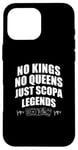 Coque pour iPhone 16 Pro Max No Kings No Queens Just Scopa Legends Jeux de cartes drôles Scopa