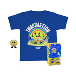 Funko Pocket Pop! & Tee: Spongebob Squarepants - SB with Rainbow - Extra - pour Les Enfants - Extra Large - (XL) - T-Shirt - Vêtements avec Mini-Figurine en Vinyle à Collectionner - Idée de Cadeau