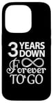 iPhone 14 Pro 3 Years Down Forever To Go - 3rd Wedding Anniversary Day Case