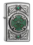 Zippo Lighter Celtic Green Cross