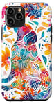 Coque pour iPhone 11 Pro Motif teckel aquarelle – Motif cachemire blanc