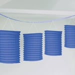 Royal Blue Paper Hanging Lantern Garland