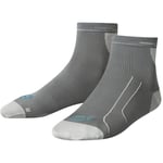 Puma Performance + R Light Quarter Running Socks Grey Cushioned Anti Blister Run