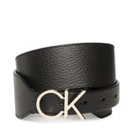 Dambälte Calvin Klein Re-Lock High Waist Belt 50Mm K60K610382 Svart