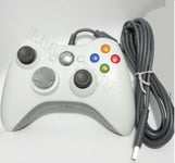 BRAND NEW WHITE WIRED CONTROLLER FOR MICROSOFT Xbox 360  PC LAPTOP UK SELLER