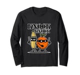 Funny Knock Knock Joke Orange and banana Long Sleeve T-Shirt