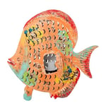 Alexandra House Living Figurine décorative Orange Fer Poisson 49 x 13 x 50 cm Photophore