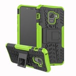 Samsung Galaxy A8 2018      Heavy Duty Case    Green