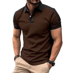 Polo Homme Uni De Sport Golf Tennis Manche Courte Fit Grande Vêtements Masculin Wx6