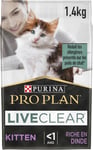 Purina Liveclear Kitten <1 An-Riche En Dinde-1,4Kg