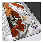 ITBT Natsume Yuujinchou Tapis de Souris XL 800x300mm Hydrorésistant Anime Mouse Pad Grand Tapis de Souris Gamer avec Base en Caoutchouc Anti-Glissant Surface Texturée pour Ordinateur et PC, D