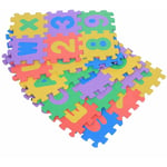 Ej.life - Tapis Puzzle en Mousse pour Enfants, 36 pcs Multicolore Tapis Puzzle en eva Tapis de Jeu Alphabets et Chiffres Tapis de Protection (12 12cm)