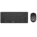 Pack Clavier et souris BLUESTORK PACKMINI FR Ultra compact Noir