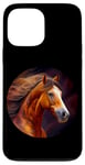 Coque pour iPhone 13 Pro Max Crinière gracieuse pour cheval de course Nature Force