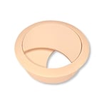 cyclingcolors passe câble bureau table fil diamètre 58mm encastrable cordon prise ordinateur écran accessoire ameublement (beige)