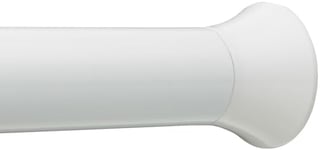 Amazon Basics Tringle à rideau de douche sans perçage, de 137 à 229 cm, Blanc