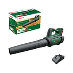 Bosch Home and Garden Cordless Leaf Blower AdvancedLeafBlower 36V-750 (1x 2.0 Ah Battery, 36 Volt System, for Clearing Stubborn Leaves and Large Areas, Lightweight: 2.8 kg, in Carton Packaging)
