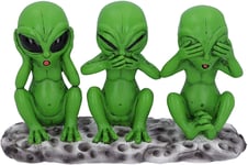 Nemesis Now Three Wise Martians 16cm See No Hear No Speak No Evil Alien Figurine