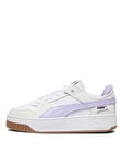 Puma Womens Carina Street Vtg Trainers - White/lilac, White/Purple, Size 8, Women