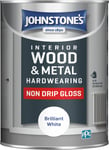 Johnstone's Non Drip Gloss Paint 1.25L - Brilliant White