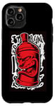 Coque pour iPhone 11 Pro Y2K Bombe de peinture en spray pour graffiti rétro Street Art Old Skool