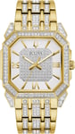 Bulova 98A295 MENS WATCH Octava Crystal Bracelet Strap Gold White NEW WITH TAGS