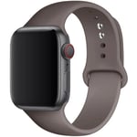 Silikonrem för Apple Watch Band 45mm 44mm 42mm 49mm 41mm 40mm 38mm armband iwatch Series 8 7 9 SE 4 3 5 Ultra 6 Coastal Gray Coastal Gray 42 44 45 49 mm S-M