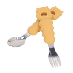 Toddler Fork Spoon Set Multipurpose Cartoon Shape Dishwasher Safe Comfortabl UK