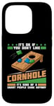 Coque pour iPhone 14 Pro Jeu de cornhole amusant lancer compétition sportive