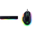 Razer Leviathan V2 X - Barre de Son de Gaming pour PC (avec Haut-parleurs & Basilisk V3 - Souris Gaming Filaire (10+1 Boutons programmables, Molette HyperScroll Tilt, Interrupteur de Souris